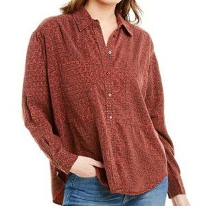 Current/Elliott The Percy Road Blouse Croc Brown